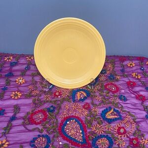 FIESTA Fiestaware Original Yellow 9 1/2" Luncheon Plate Retro Art Deco